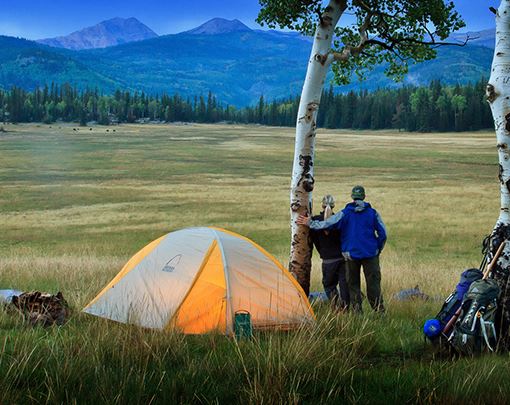 People camping